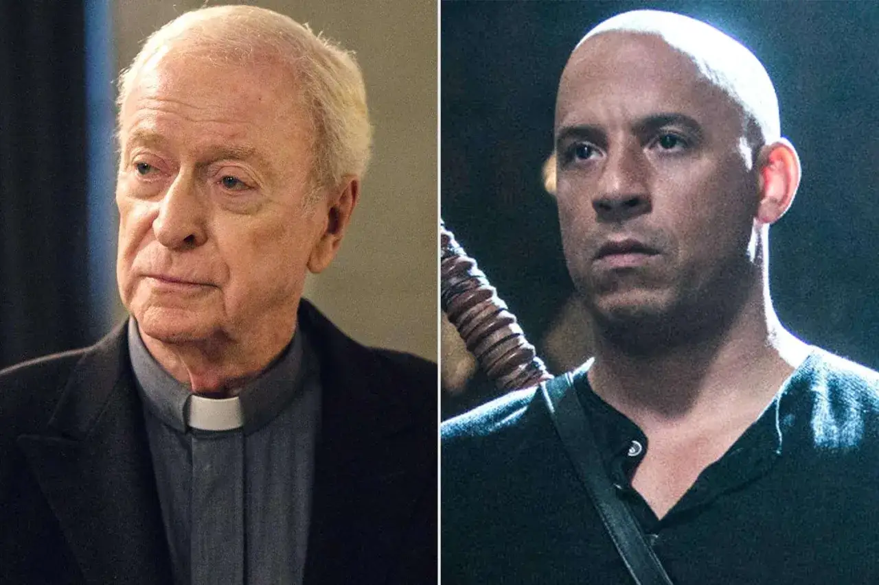 Michael Caine och Vin Diesel i en scen fr&aring;n 